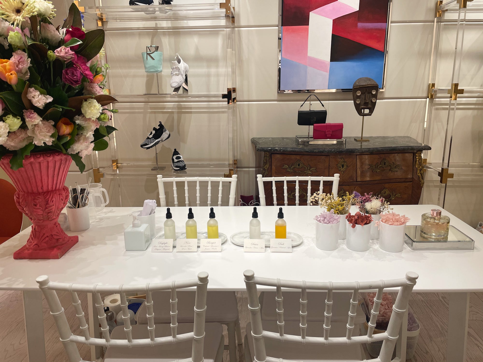 Customized Floral Reed Diffuser Event for Roger Vivier